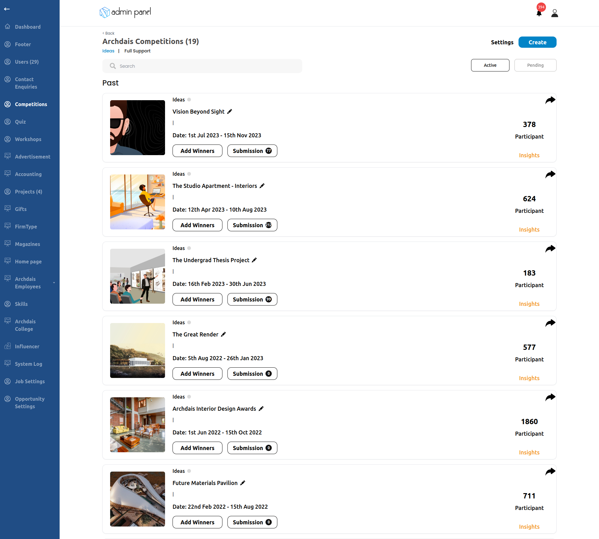 Archdais Competition Platform